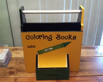 coloring book holder etsy