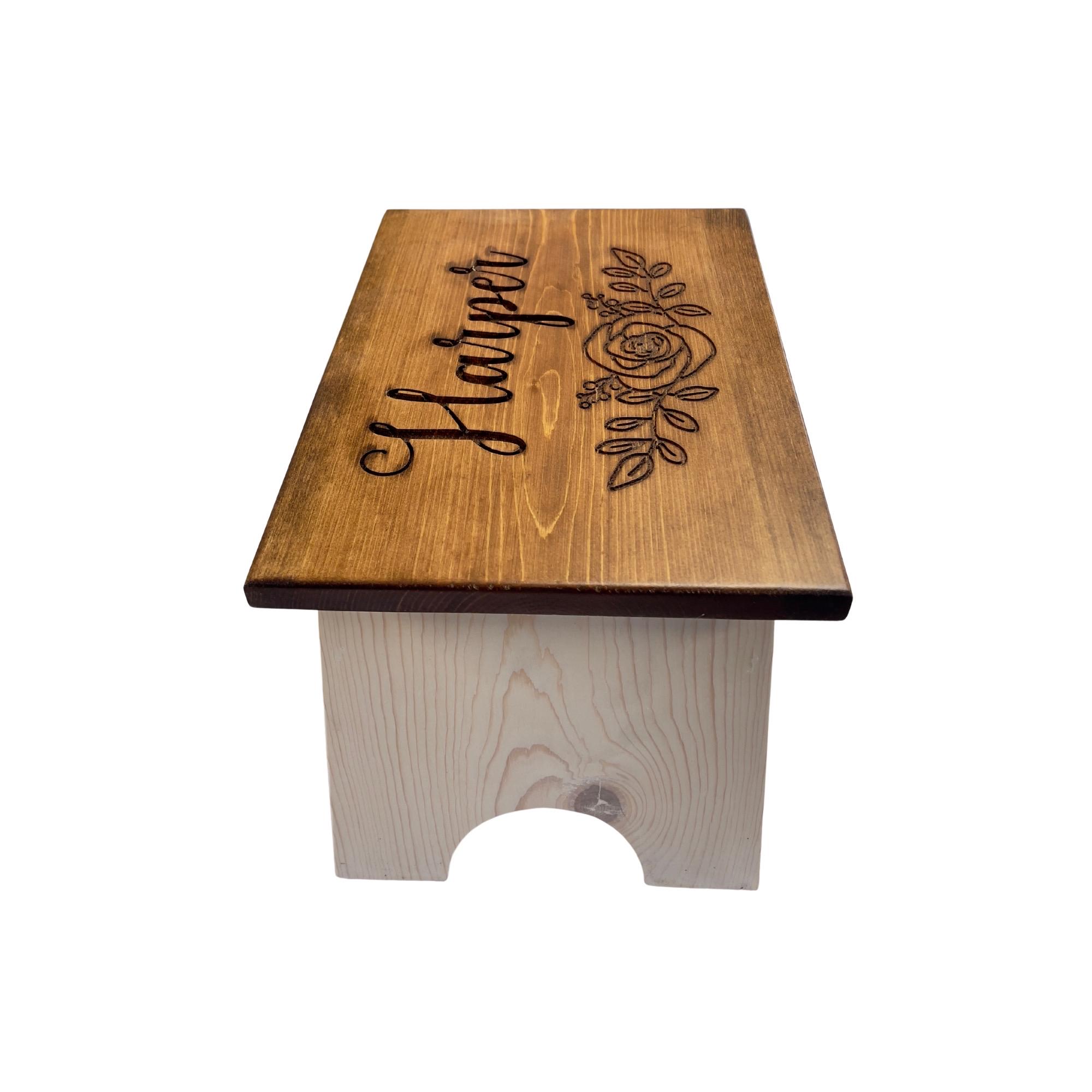 Custom Engraved Step Stool – Personalized Kids – Toddler Bathroom ...