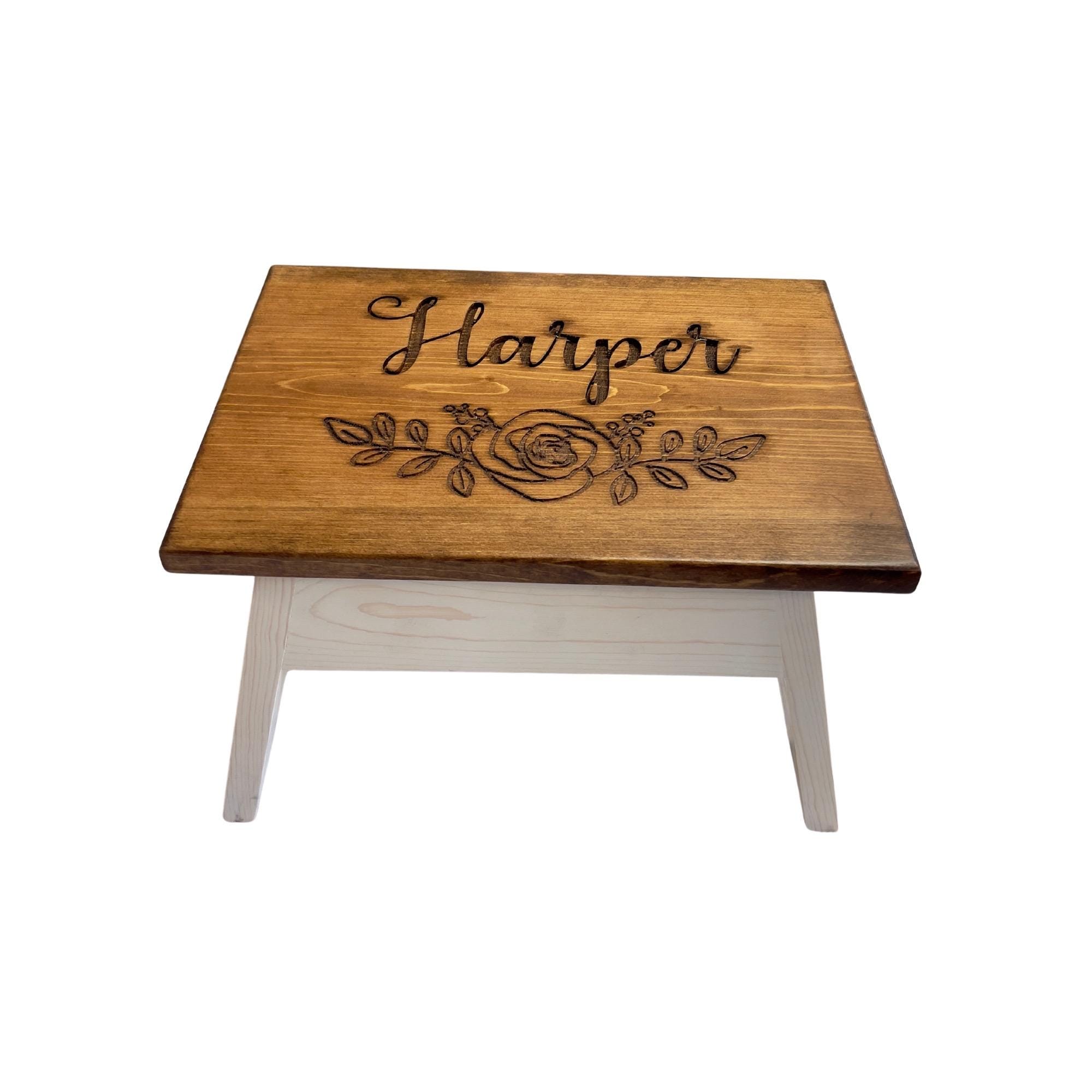 Custom Engraved Step Stool – Personalized Kids – Toddler Bathroom ...