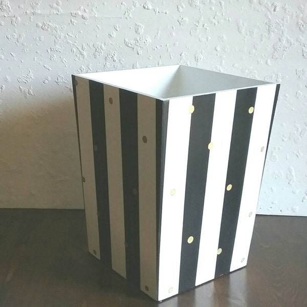 White Bathroom Trash Can - Etsy