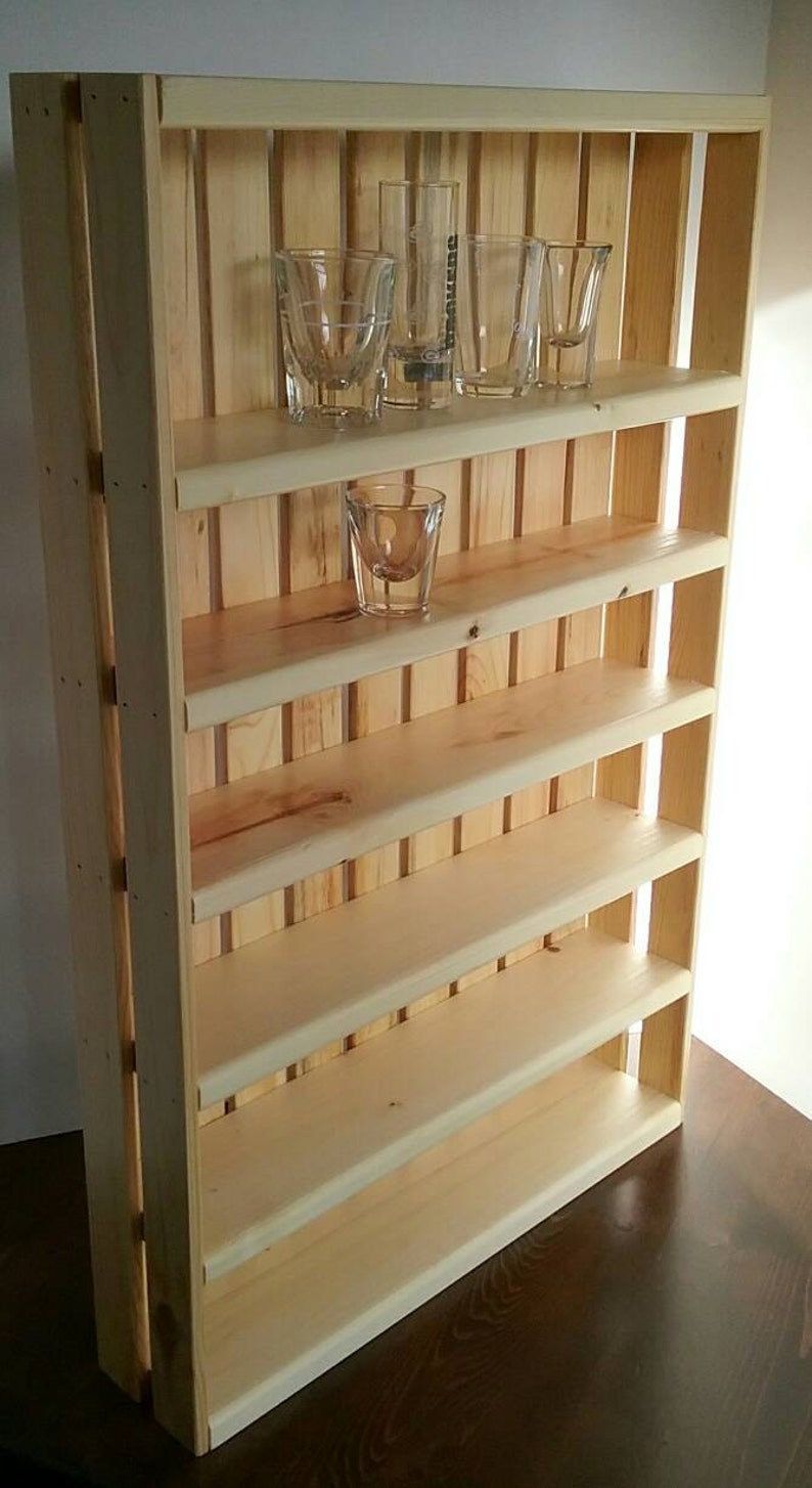 Shot Glass Shelf Shot Glass Display Wooden Display Crate Etsy