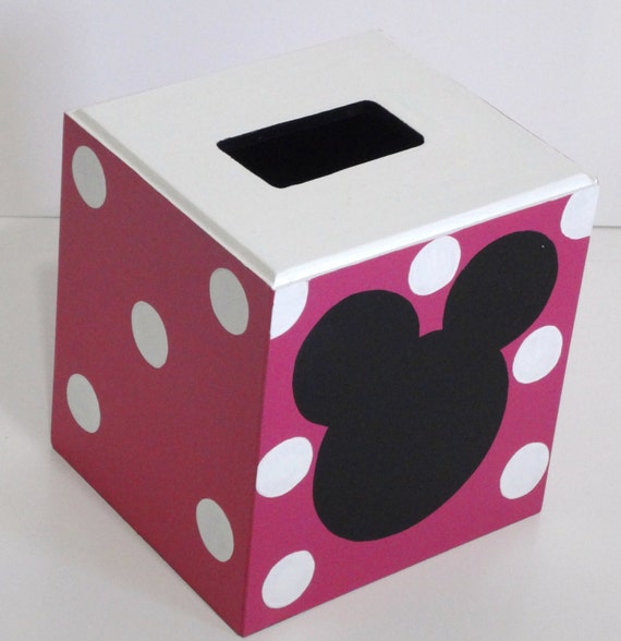 pink tissue box cover