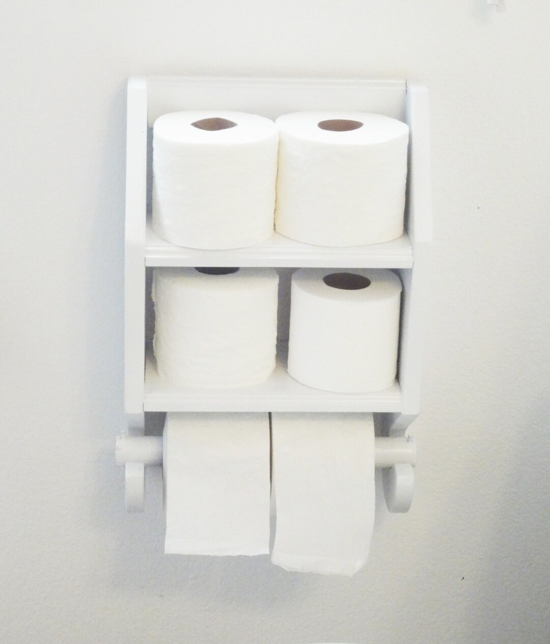 Toilet Paper Holder Bathroom Shelf Toilet Paper Shelf Etsy