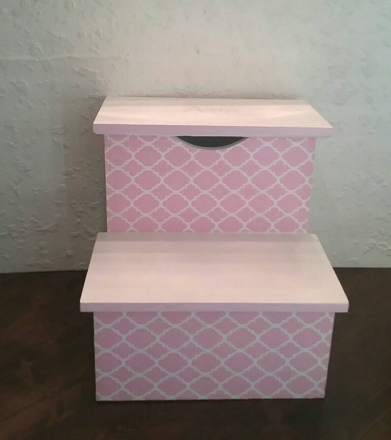step stool with storage compartment