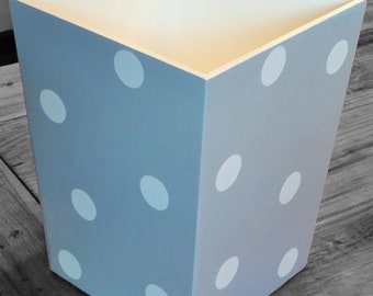 Wooden Trash Can / Recycling and Trash / Bathroom Garbage Can / Bedroom Decor / Polka Dot Trash Can for your Storage Ideas