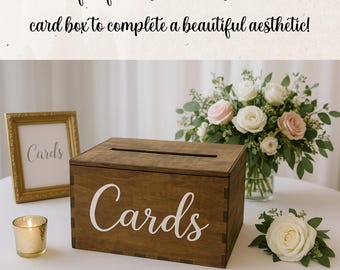 Wooden Wedding Card Box | Reception Decorating | Holder for Cards | Table Decor