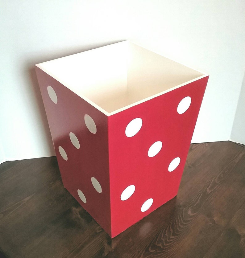 Trash Can Wood Trash Bin Wastepaper Bin Decorative Trash Etsy