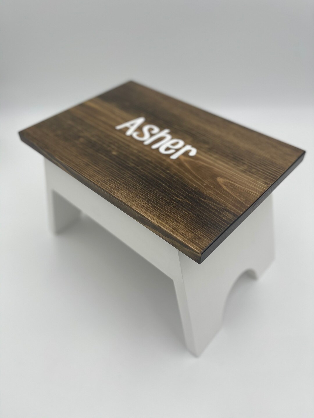 Wood Stool for Toddler Step Stool Foot Stool Name Stool Etsy