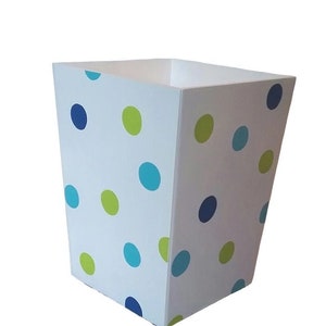 Green and Blue Trash Can Waste Basket Waste Paper Bin - Etsy