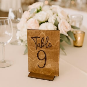 Wood Table Numbers | Rustic Wedding Signs | Reception Decor | Country Reception | Wooden Rustic Decor | Country Event Signs