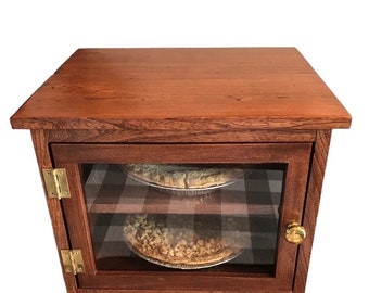 Pie Safe/Cabinet for Pies/Farmhouse Pie Keeper/Plate Holder or Organizer/Kitchen Counter/Farmhouse Decor