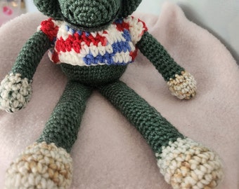 Green Patriotic Monkey