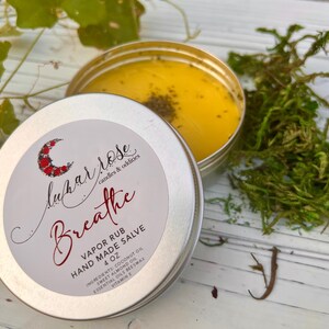 Breathe Herbal Comfort Salve – Charged & Blessed Aromatic Balm for Calm, Clarity | Handmade Organic Skincare