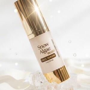 "Innes Ageless Beauty Snow Algae and Collagen firming face serum."