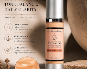Tone and Glow Radiance Face Serum | Niacinamide Alpha Arbutin Complex | Luminous Hydrating Formula