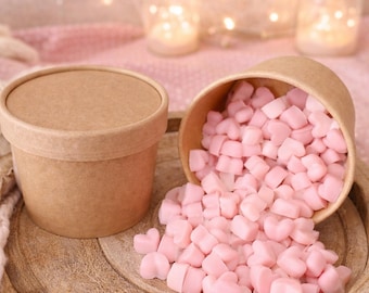 150 Heavily Scented Soy Wax Heart Melts | Sweet & Cozy Home Fragrance | Handmade