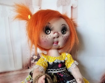 Best Gift, Handmade Fabric doll 12", Adorable Waldorf Doll, Tilda Doll, Interior Decor Doll, Rag Doll, Soft Natural Doll, Child Room