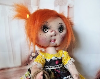 Best Gift, Handmade Fabric doll 12", Adorable Waldorf Doll, Tilda Doll, Interior Decor Doll, Rag Doll, Soft Natural Doll, Child Room