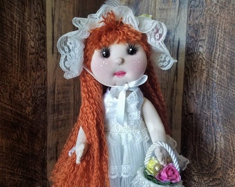 Best Gift, Handmade Fabric doll 12", Adorable Waldorf Doll, Tilda Doll, Interior Decor Doll, Rag Doll, Soft Natural Doll, Child Room