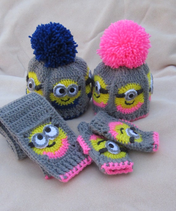 Crochet sales minion hat