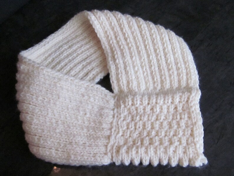 Hand-knitted Scarf / Neck Warmer / Wrap / Cowl image 4
