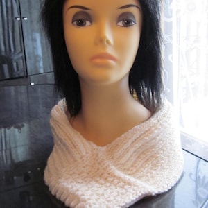 Hand-knitted Scarf / Neck Warmer / Wrap / Cowl image 1