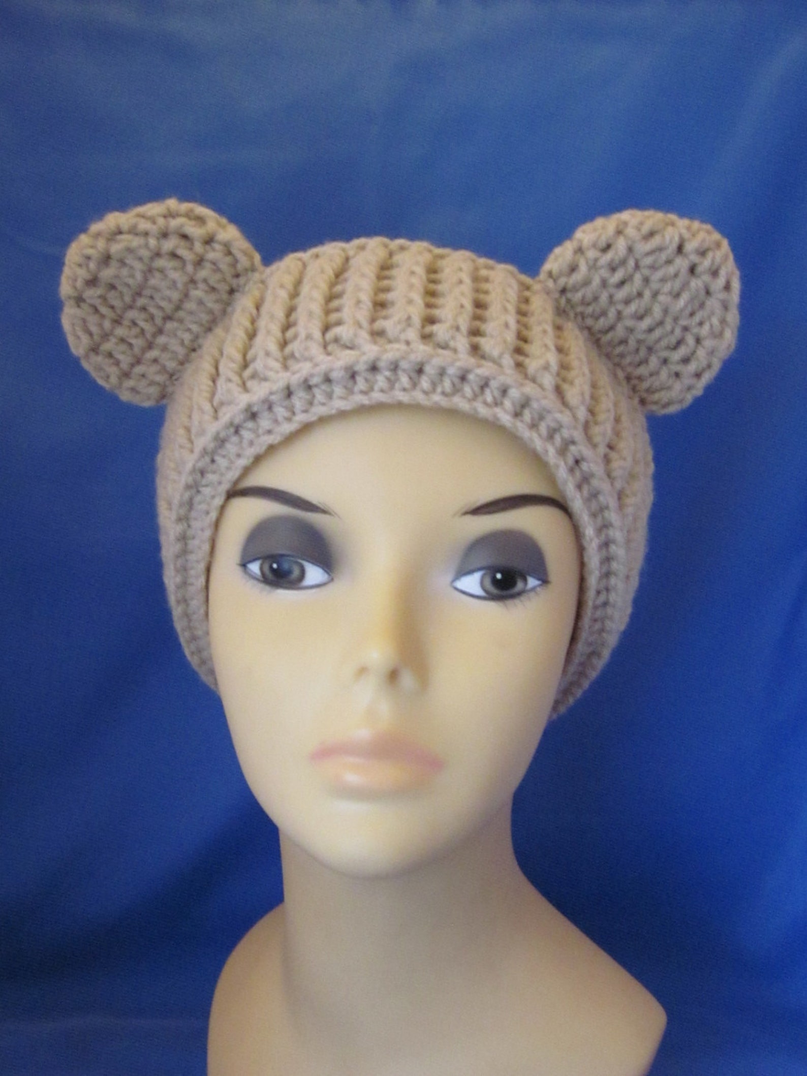 Crochet Animal Ear Warmers, Brown Bear Headbandwomen Accessories