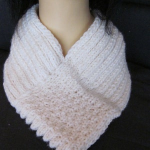 Hand-knitted Scarf / Neck Warmer / Wrap / Cowl image 2