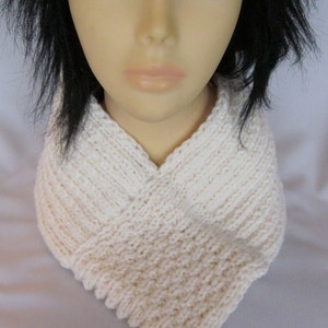 Hand-knitted Scarf / Neck Warmer / Wrap / Cowl image 3