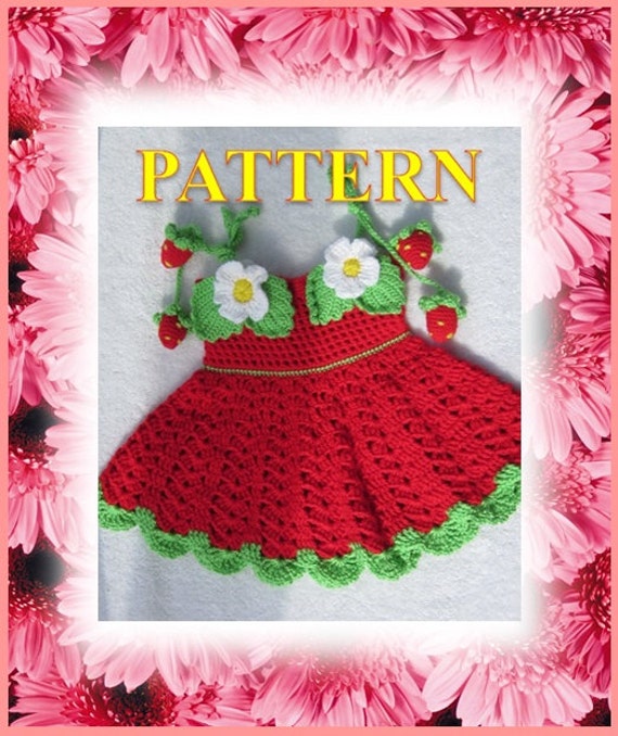 white christmas dresses Strawberry T-Shirt Dress and Purse Crochet Pattern main image 0