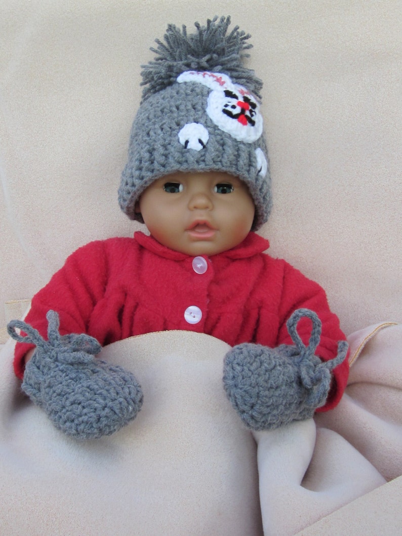 Baby Beanie Bunny Applique crochet baby hat Christmas Gift Baby Hat with Aplique Crochet Baby Hat Photo Prop Beanie Newborn Hat