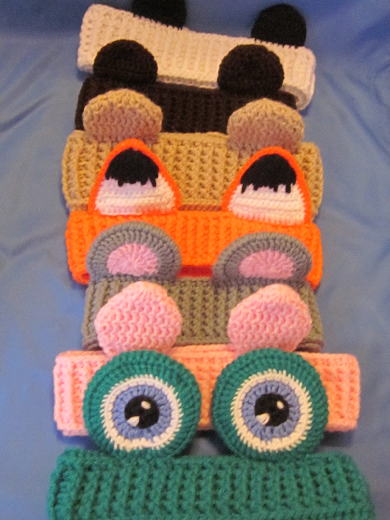 Crochet Animal Ear Warmers, Brown Bear Headbandwomen Accessories