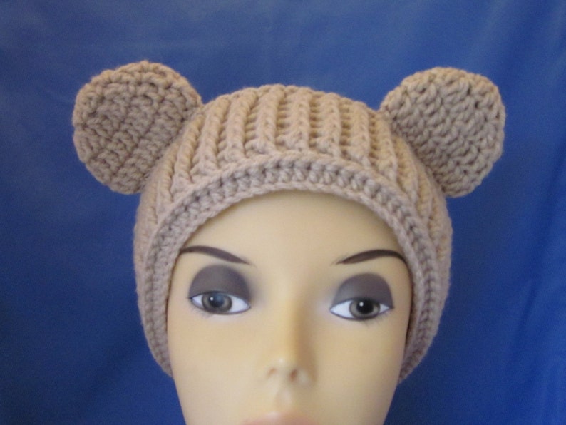 Crochet Animal Ear Warmers, Brown Bear Headbandwomen Accessories