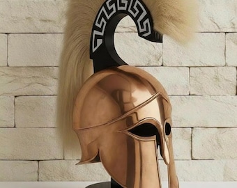 スパルタ コリント式胸甲 ヘルメット付き 古代ギリシャ戦士 ブロンズ