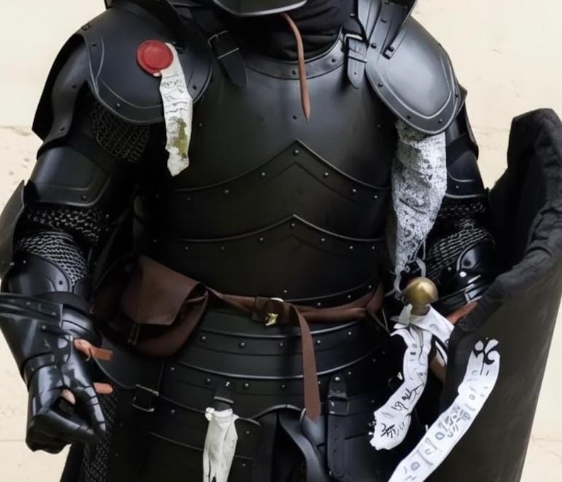 Medieval Knight Barbuta Wearable Armor Steel Crusader Costume for Cosplay & Decor, Gift, Display, Fantasy image 6