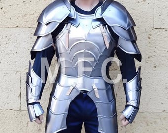 ハンドメイドスチール製中世騎士鎧セット - 全身コスプレスーツ