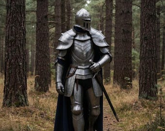 Medieval Full Armor Handmade Steel Knight Costume Gothic Plate Armor LARP Cosplay Renaissance Wear