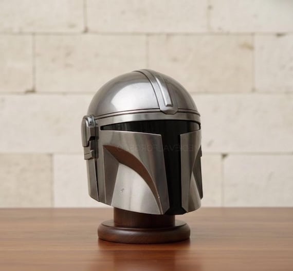 Mandalorian Style Beskar Helmet Handmade Metal Sci-Fi Helmet Cosplay & Display Armor, Gifting