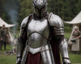Conjunto de armadura medieval de caballero oscuro, armadura, disfraz de guerrero gótico con placas, LARP Cosplay