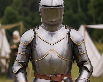Medieval Dark Fantasy Gothic Knight Wearable Armor Cosplay, LARP & Ren faire Decor Armor Gift