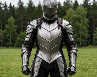 Medieval Knight Full Body Armor Suit Gothic Steel Costume Wearable Armor LARP Cosplay