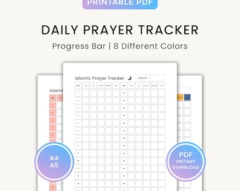 Islamic Prayer Tracker Printable — Daily Salah Log for Ramadan & Habit Building