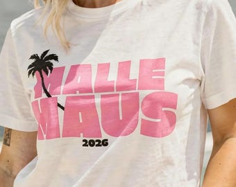 Malle Maus 2026 Shirt Women | Mallorca Ballermann Outfit | Funny Girls Trip & Bachelorette Party T-Shirt