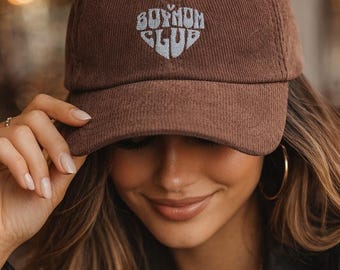 Embroidered Boy Mom Club Cap | Personalized Cap | Embroidered Vintage Cap | Unisex Baseball Cap | Gift for Her & Him
