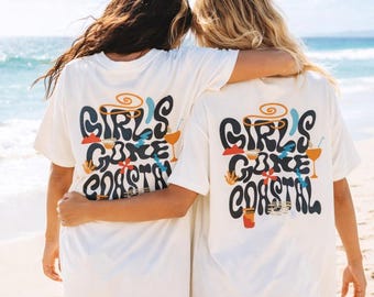 Girls Trip Gift T-Shirt | Beach Vacation Outfit for Friends | Matching Travel Shirt for Besties & Summer Trips