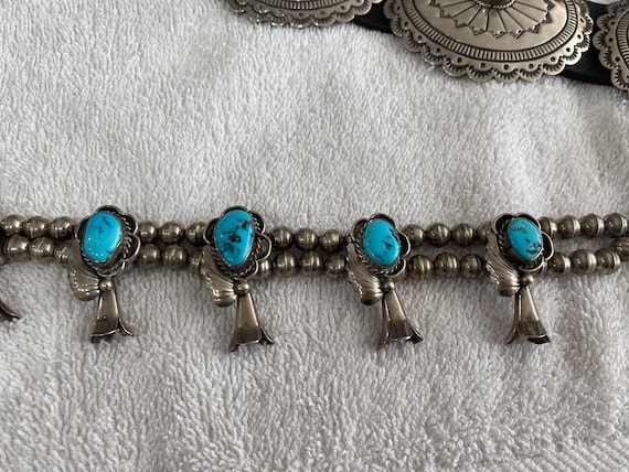 Turquoise Squash Blossom - image 3