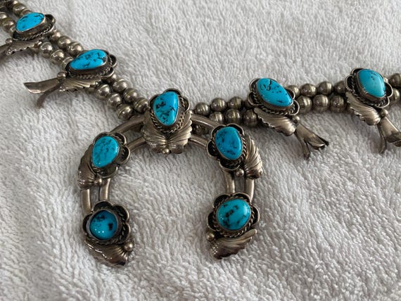 Turquoise Squash Blossom - image 1