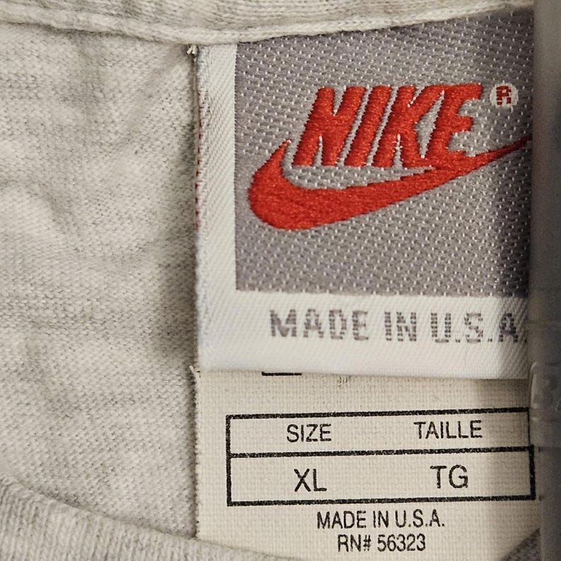 Vintage 90s Nike Just Do It Tee • Single Stitch • USA Made • Urban Jungle XL image 10