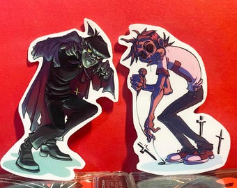 Gorillaz 3.25in Halloween Matte Vinyl Sticker