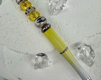 Handmade Spinning Bead Pen | Unique Gift for Teachers, Writers & Stationery Lovers | Includes Gift Pouch